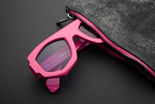 Load image into Gallery viewer, SM16 X Asher G. - “PunKouture” Softcase Leather Pouch - Acid Black
